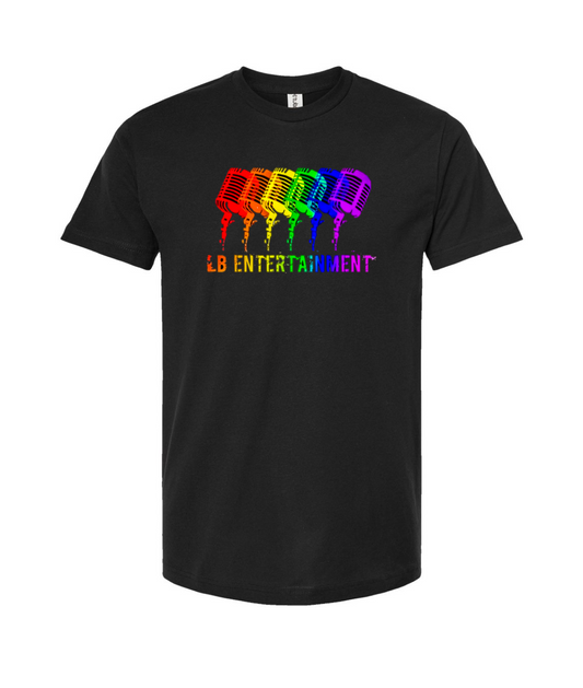 LB Entertainment - 2 Sided Logo - Black T-Shirt