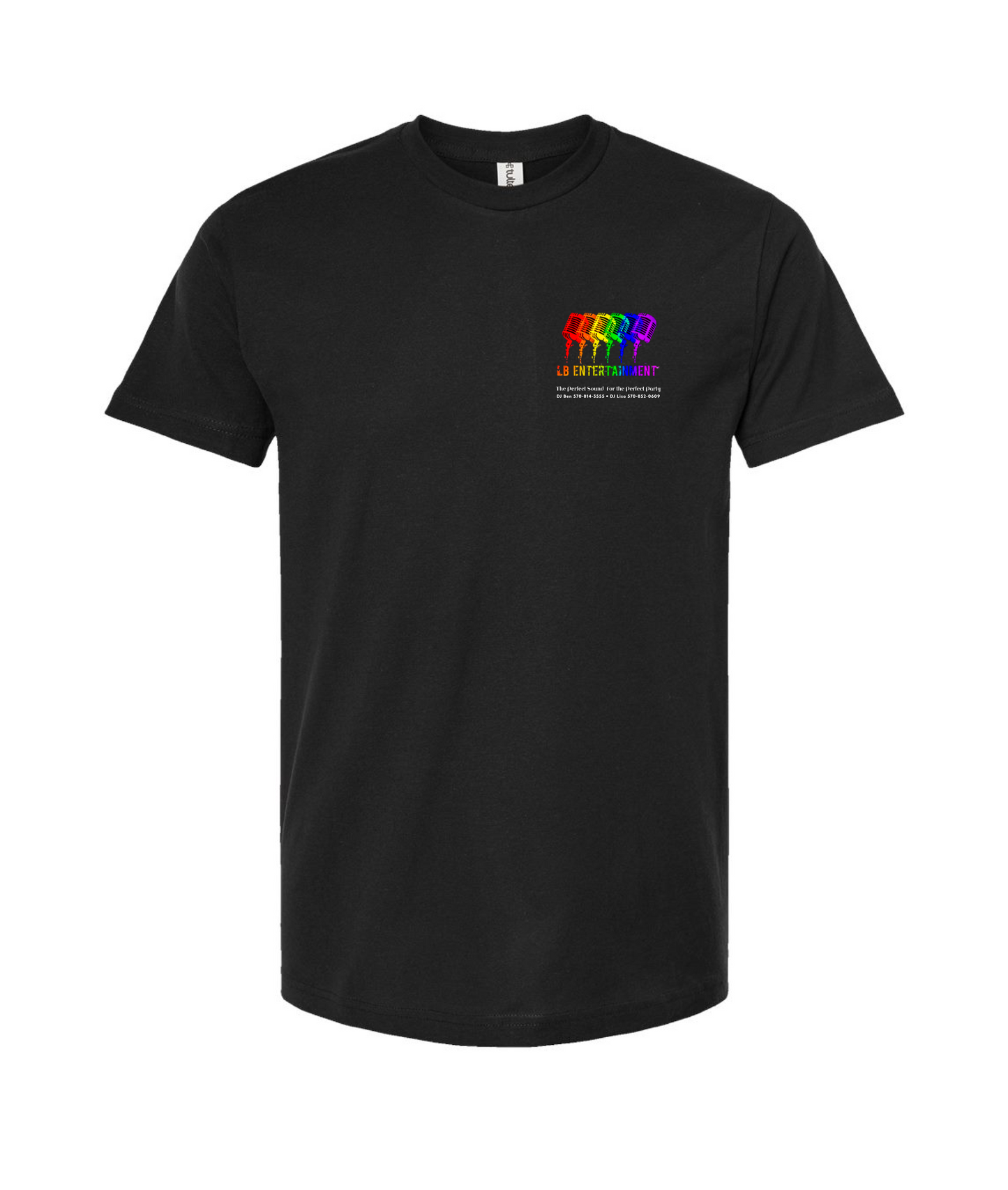 LB Entertainment - 1 Sided Pocket Logo - Black T-Shirt