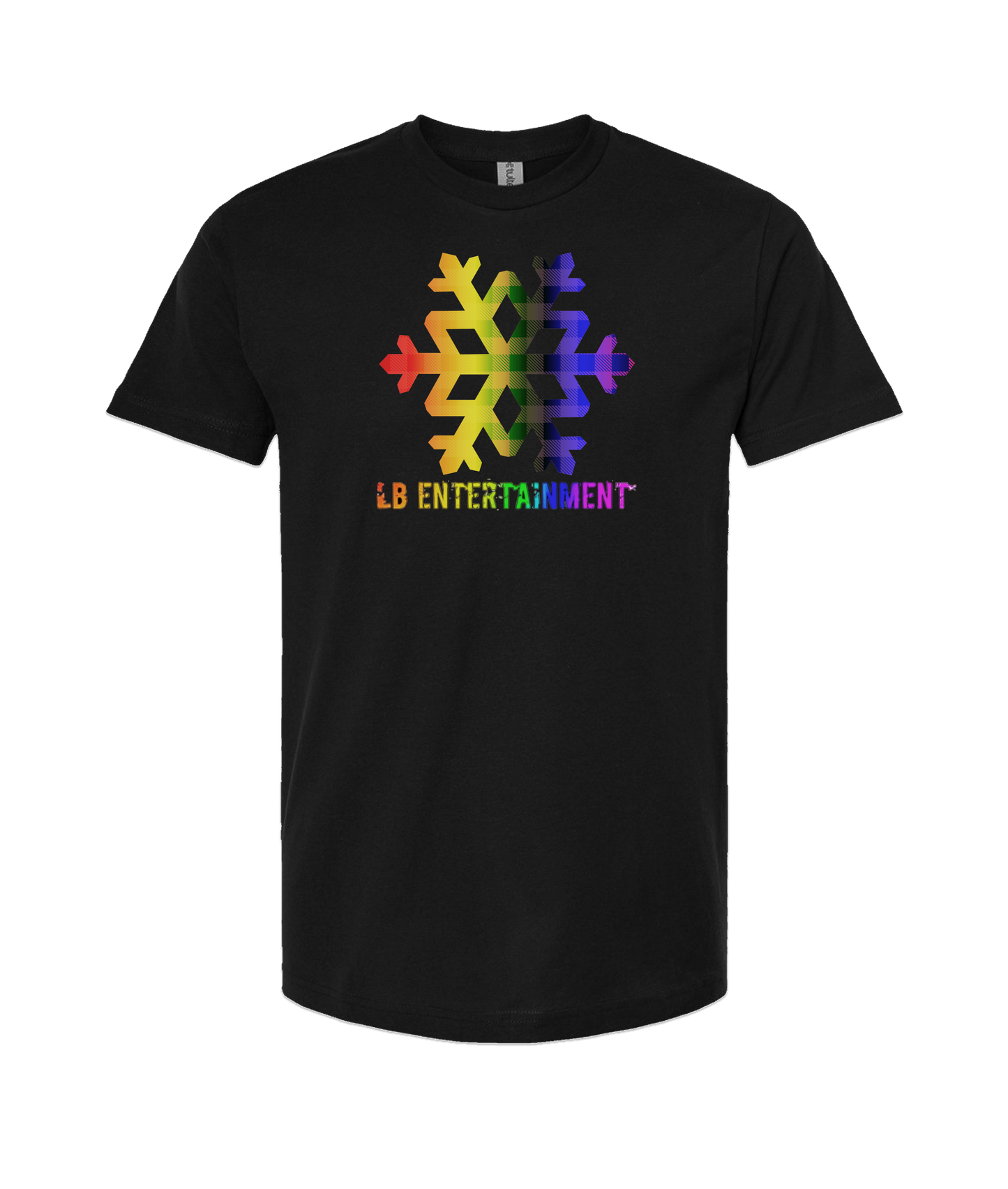 LB Entertainment - Snow Flake - Black T-Shirt