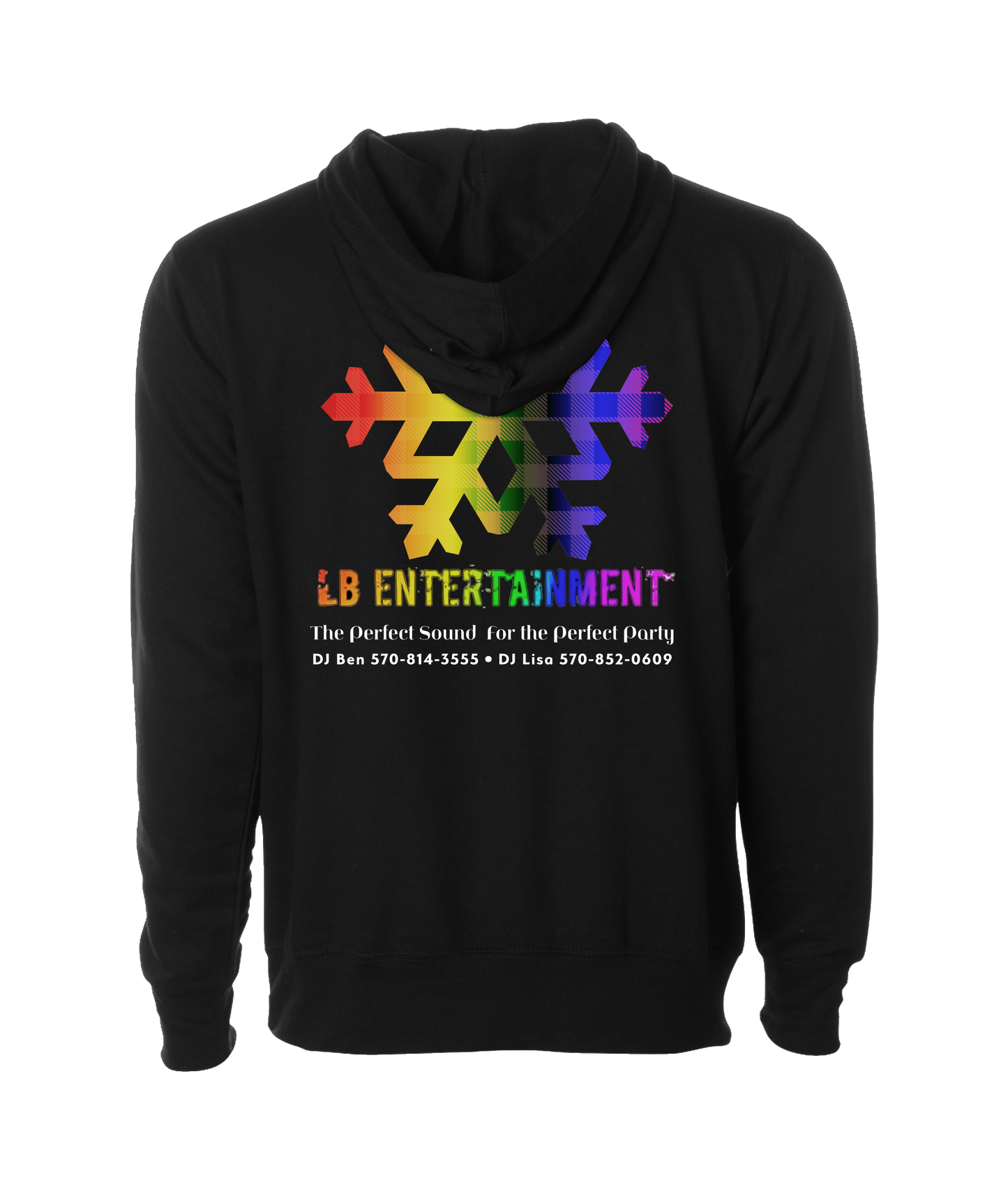 LB Entertainment - Snow Flake - Black Hoodie