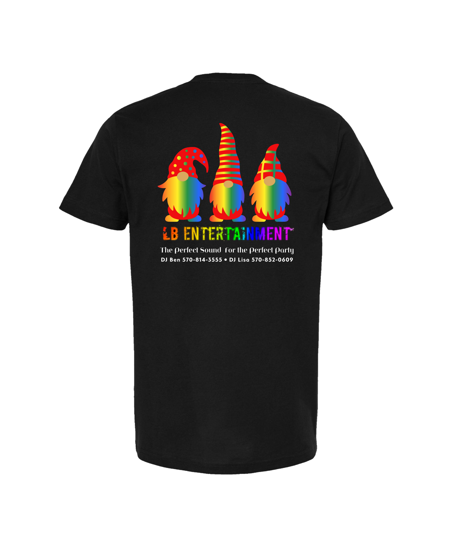 LB Entertainment - Gnomes - Black T Shirt