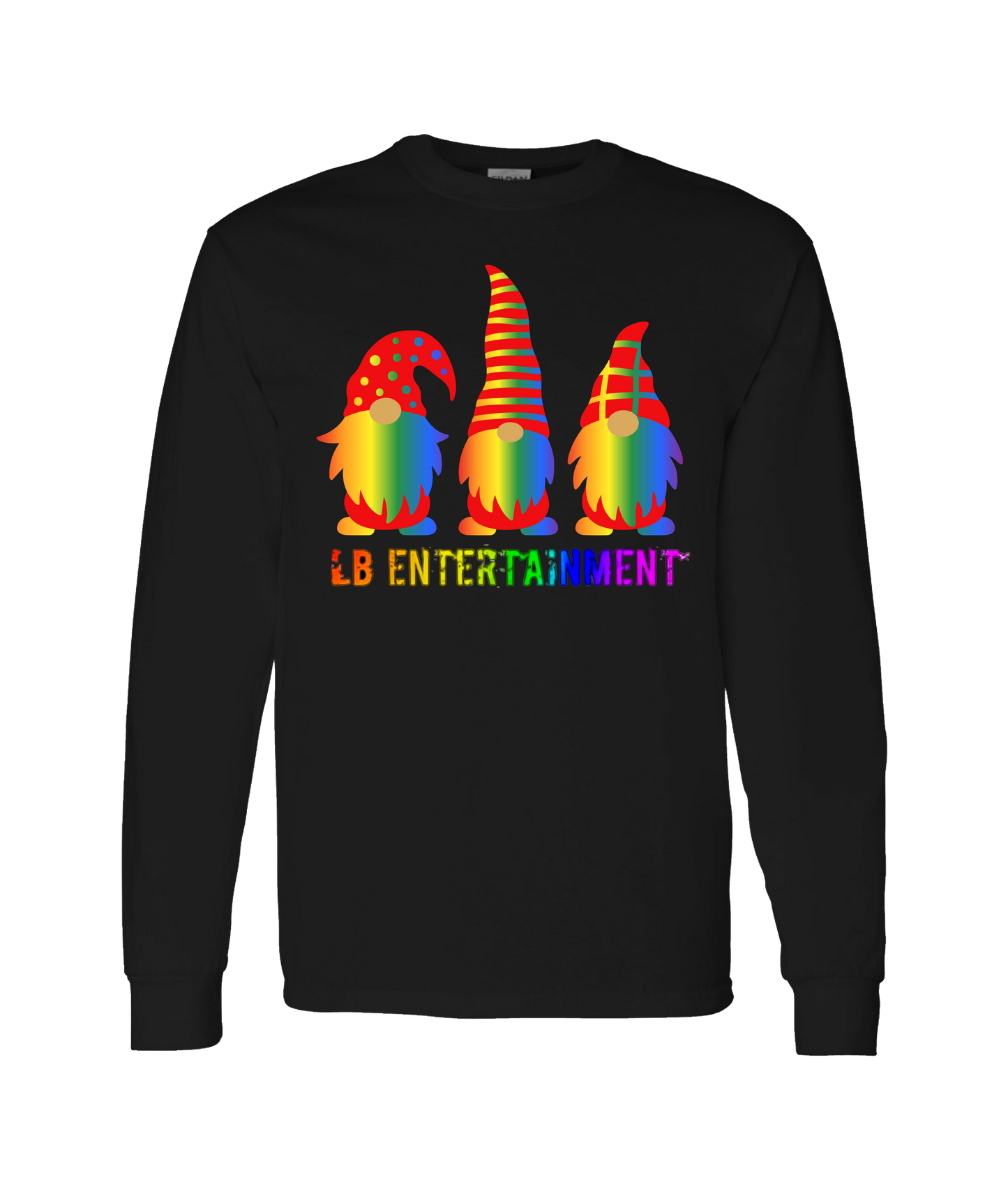 LB Entertainment - Gnomes - Black Long Sleeve T
