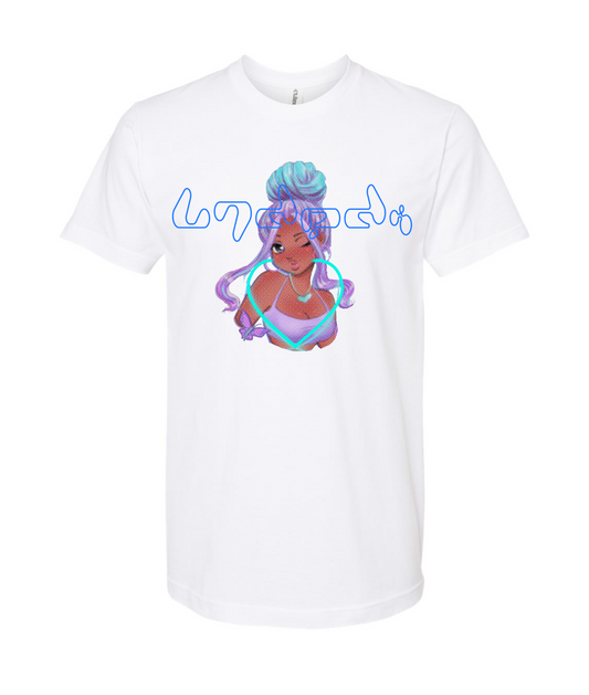 V-LECTOP - Anime Girl - White T Shirt