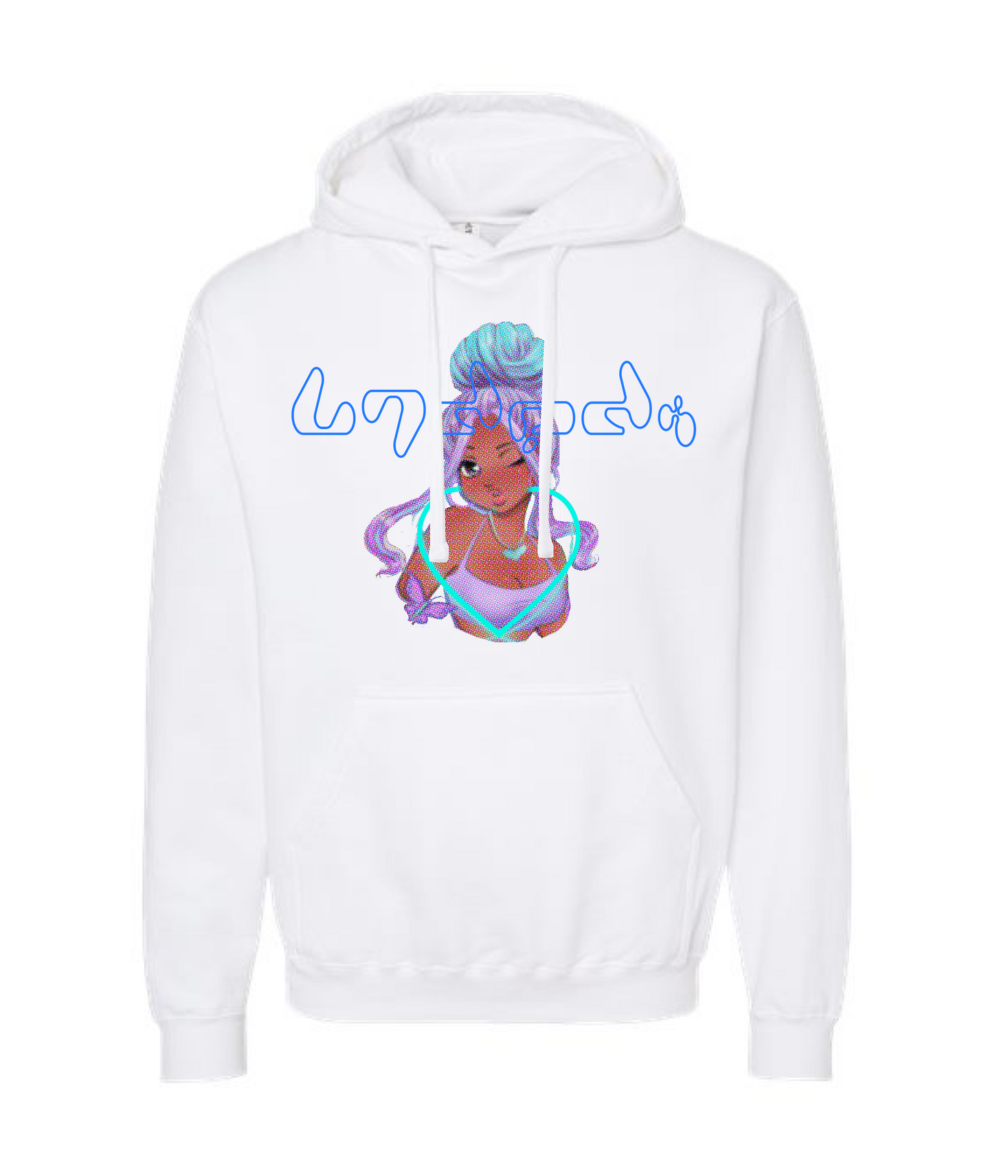 V-LECTOP - Anime Girl - White Hoodie