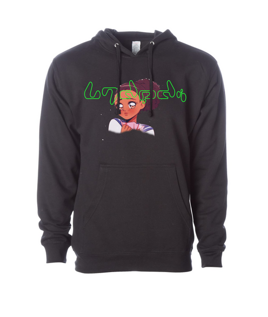 V-LECTOP - Anime Girl - Black Hoodie