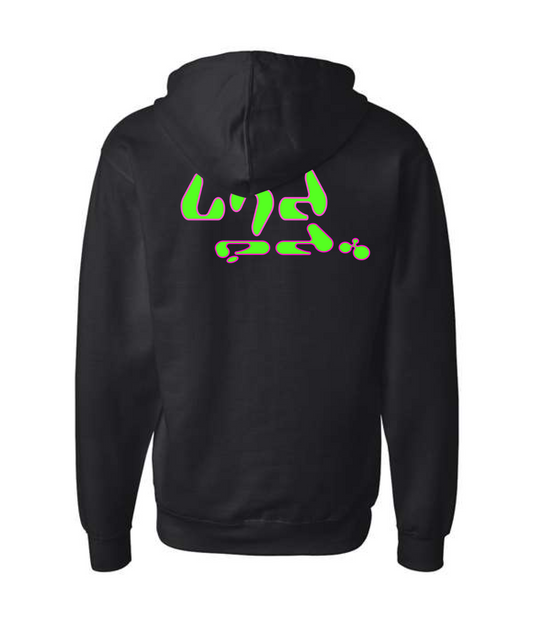 V-LECTOP - Anime Girl - Black Zip Up Hoodie
