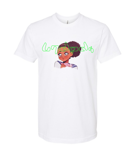 V-LECTOP - Anime Girl - White T Shirt