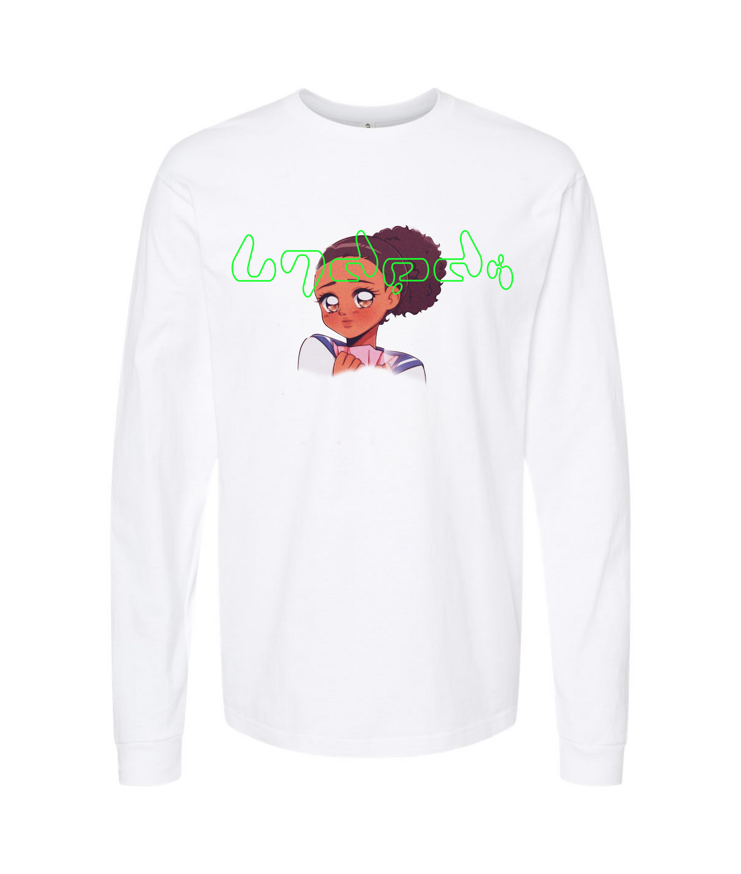 LimitedEdition Clothing - Anime Girl - White Long Sleeve T