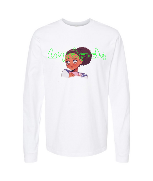V-LECTOP - Anime Girl - White Long Sleeve T