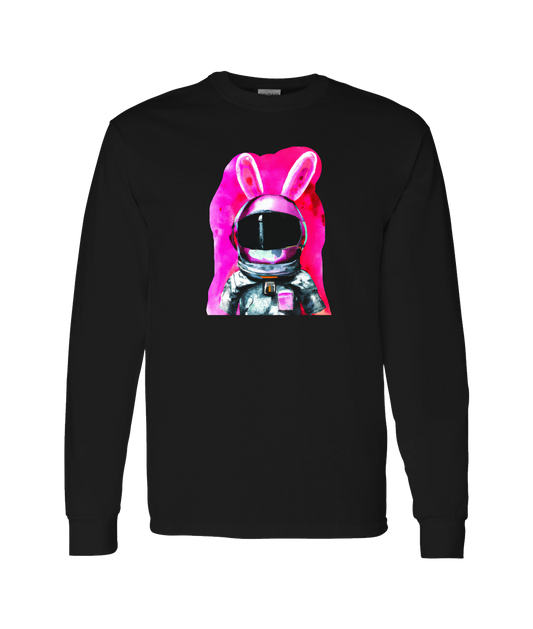 V-LEGPTOP - SPACE RABBIT - Black Long Sleeve T