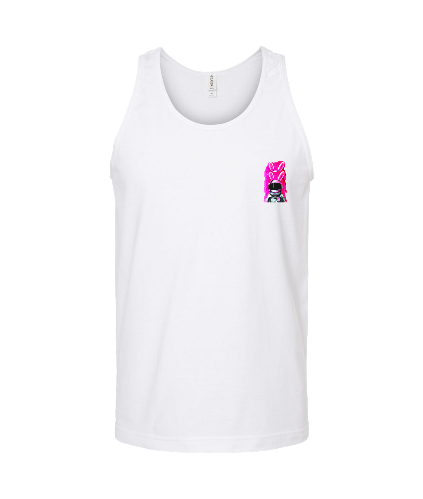 V-LEGPTOP - SPACE RABBIT - White Tank Top