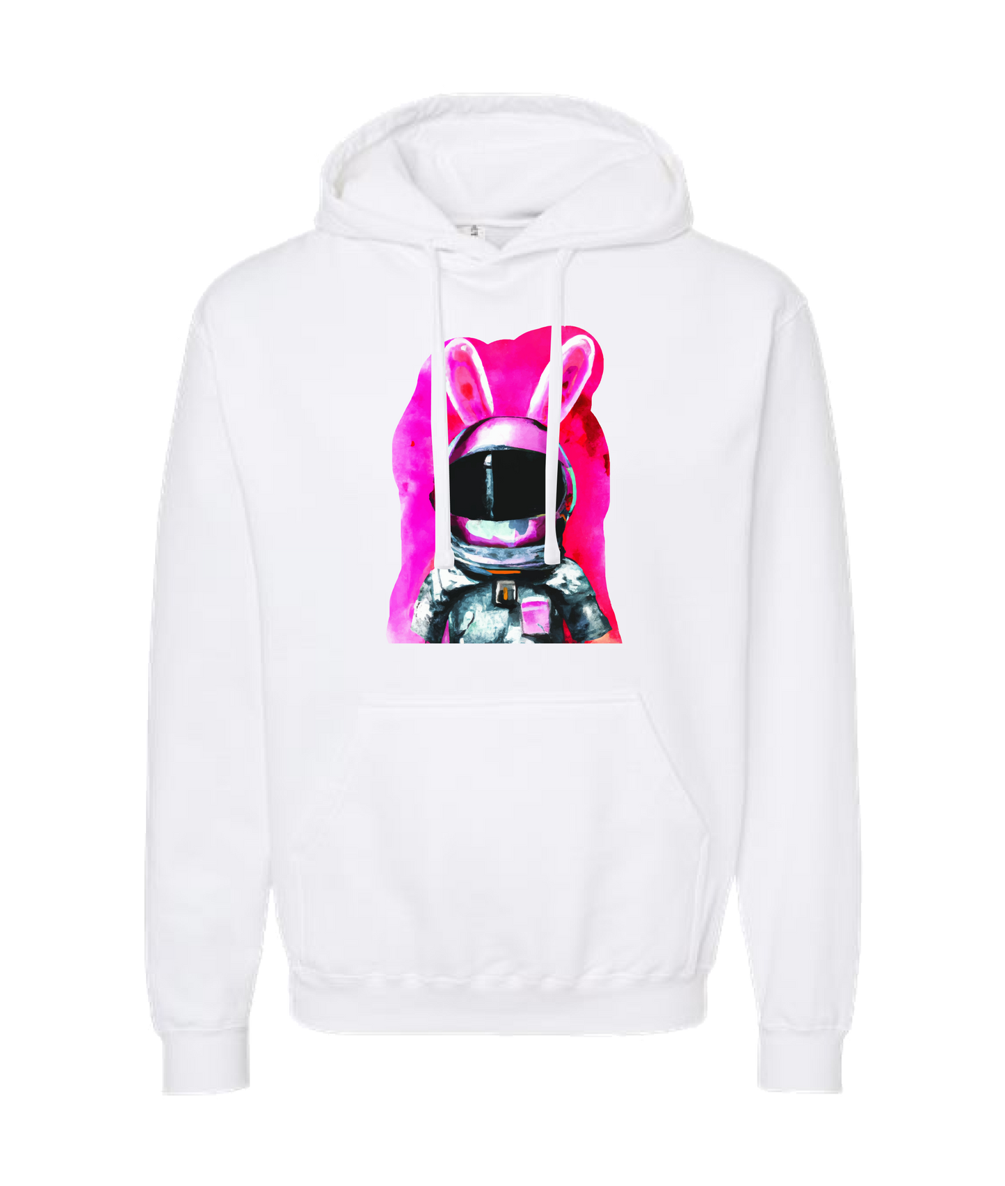 V-LEGPTOP - SPACE RABBIT - White Hoodie