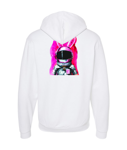 V-LEGPTOP - SPACE RABBIT - White Zip Up Hoodie