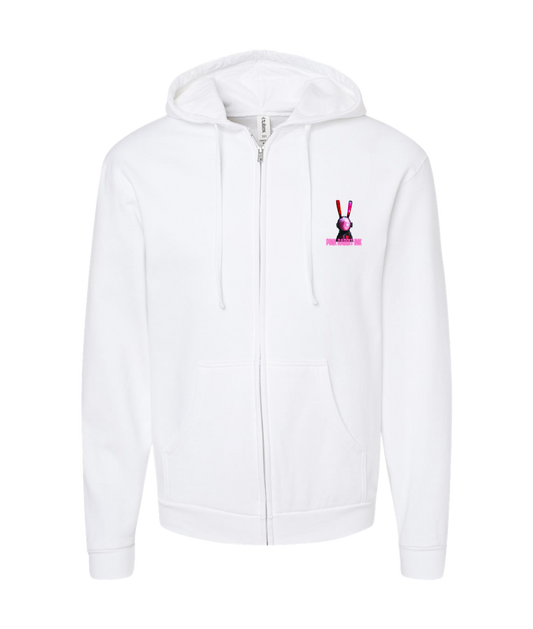 V-LEGPTOP - PRI - White Zip Up Hoodie