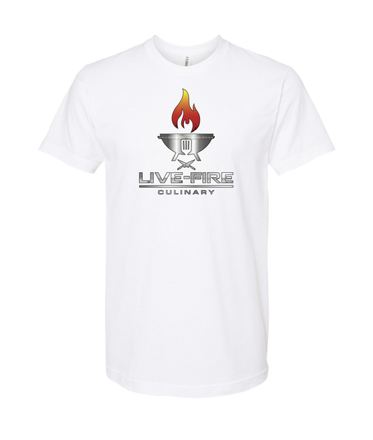 Live-Fire Culinary - Fire - White T-Shirt