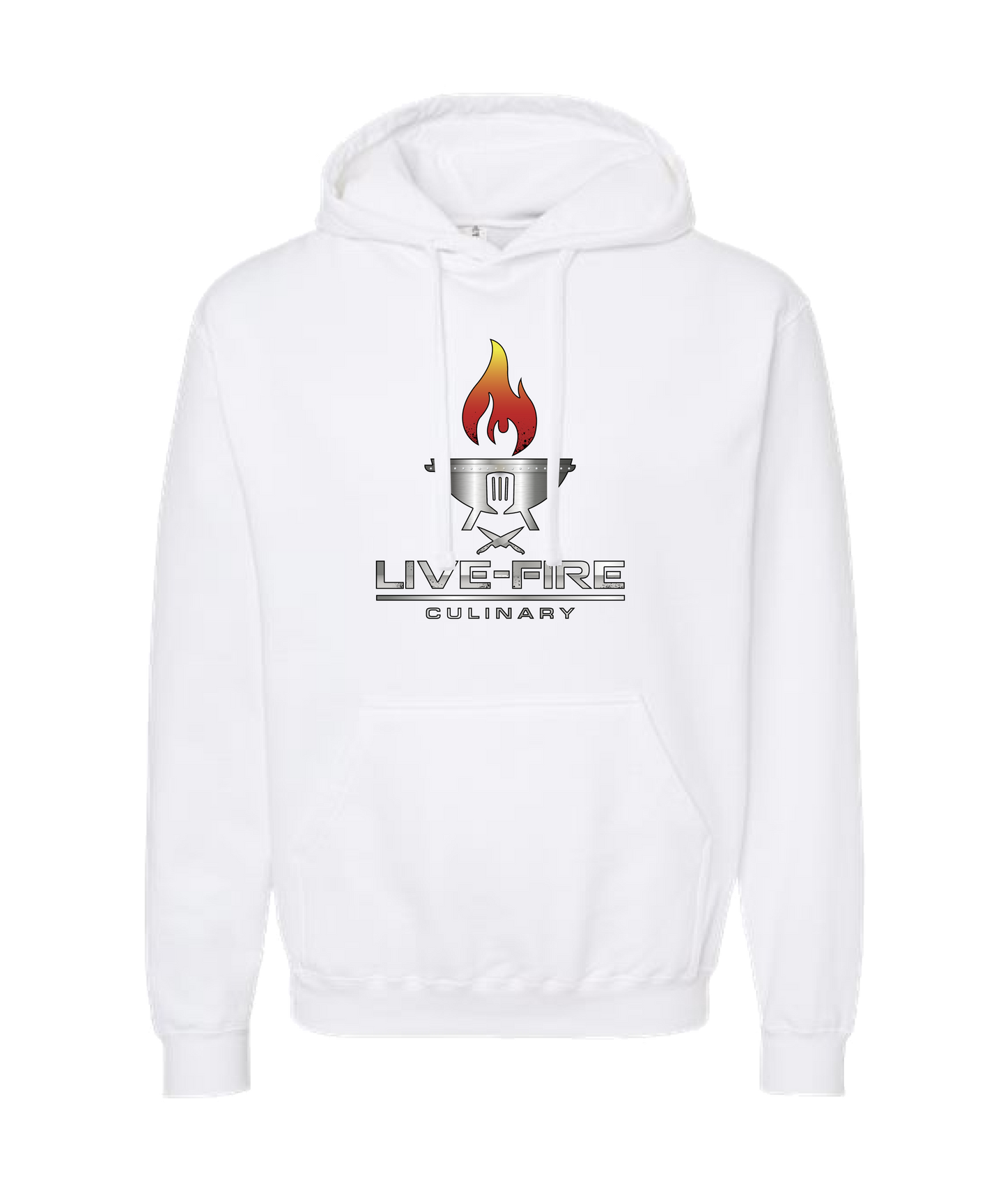 Live-Fire Culinary - Fire - White Hoodie