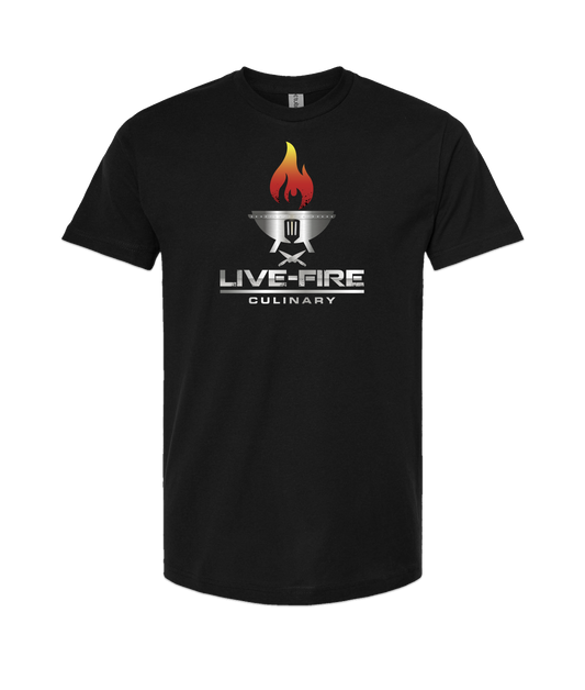 Live-Fire Culinary - Fire - Black T Shirt