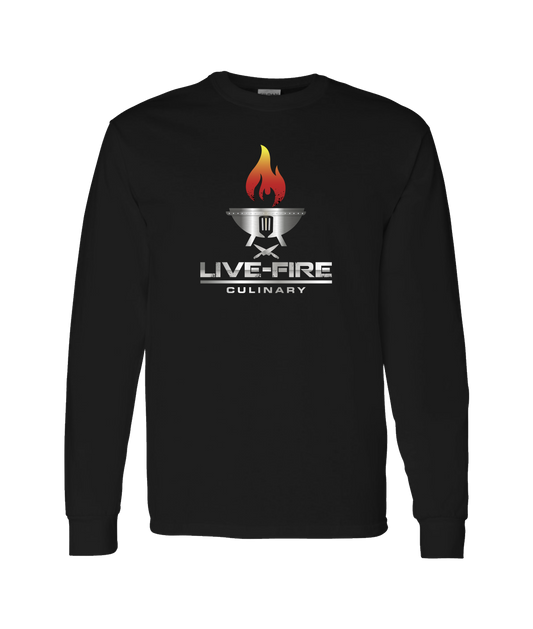 Live-Fire Culinary - Fire - Black Long Sleeve T