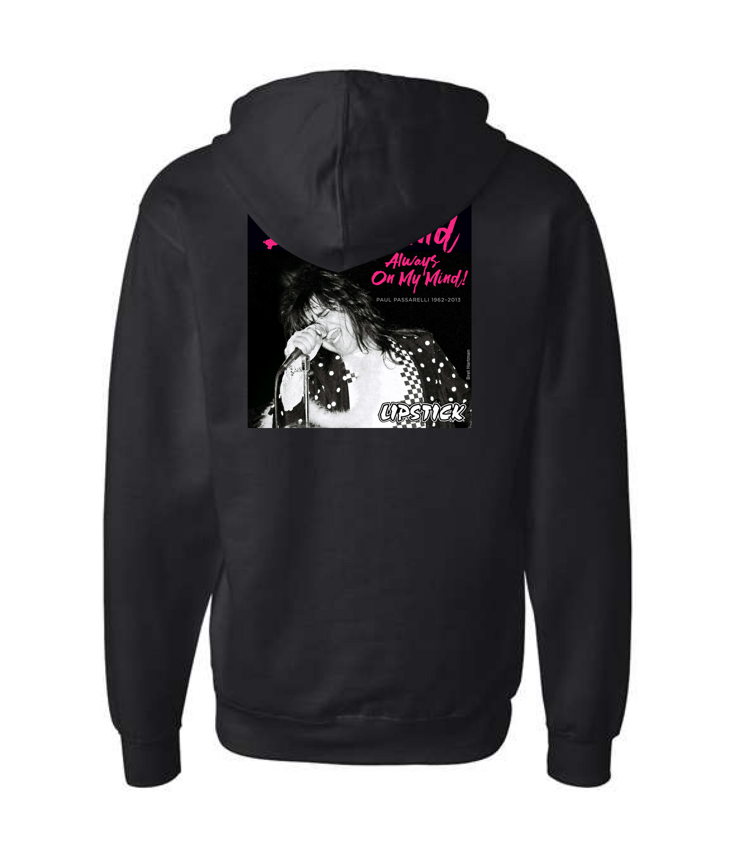 Lipstick - PAUL PASSARELLI - Black Zip Up Hoodie