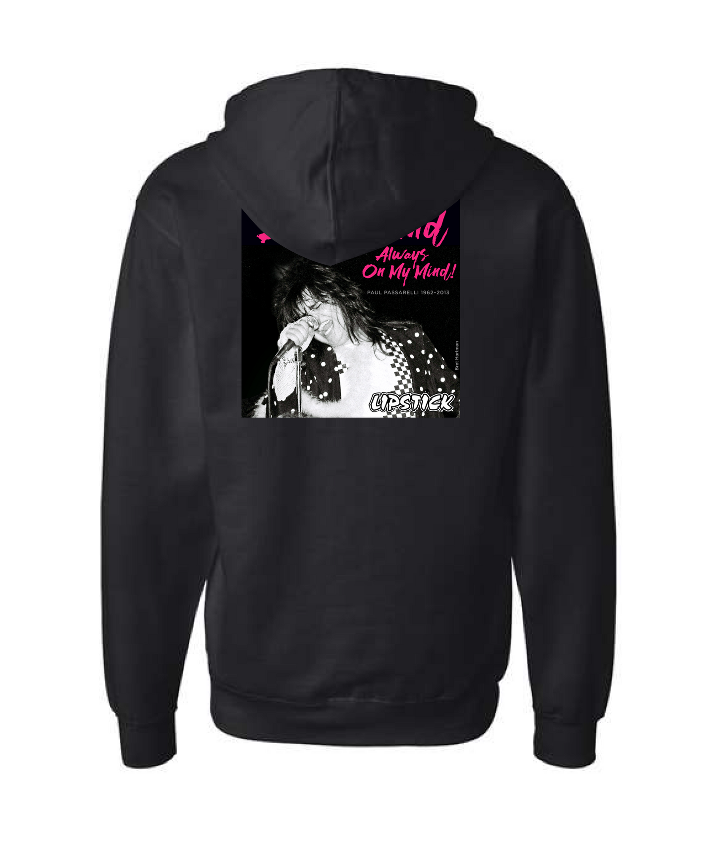 V-LIPSTOP - PAUL PASSARELLI - Black Zip Up Hoodie