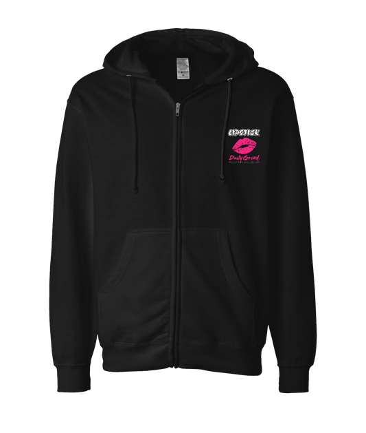 V-LIPSTOP - DAILY GRIND - Black Zip Up Hoodie