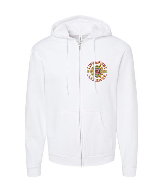 Liverpool Legends Online Merch - The CBE - White Zip Hoodie
