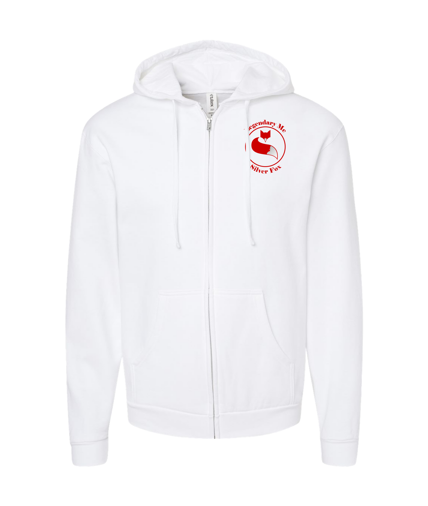 Legendary Mc Silver Fox Store - Legendary - White Zip Up Hoodie