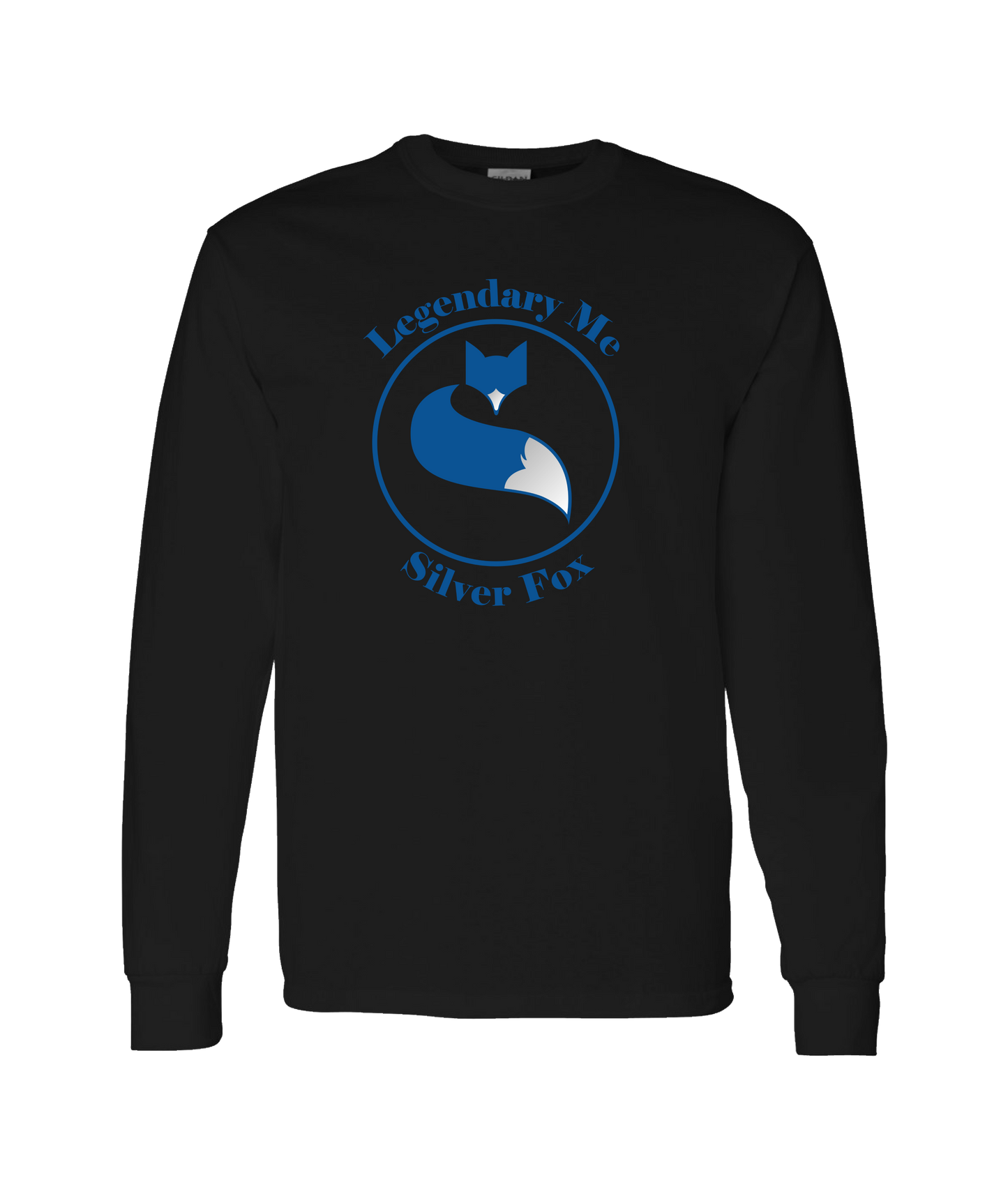 V-LMSTOP - Mc Silver Fox - Black Long Sleeve T