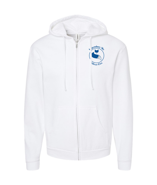 V-LMSTOP - Mc Silver Fox - White Zip Up Hoodie