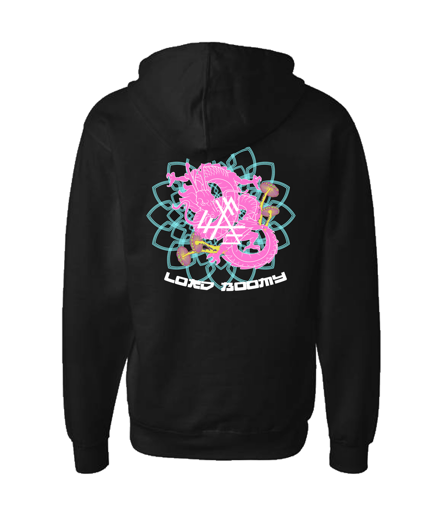 L0rd B00my - Ego Death - Black Zip Up Hoodie