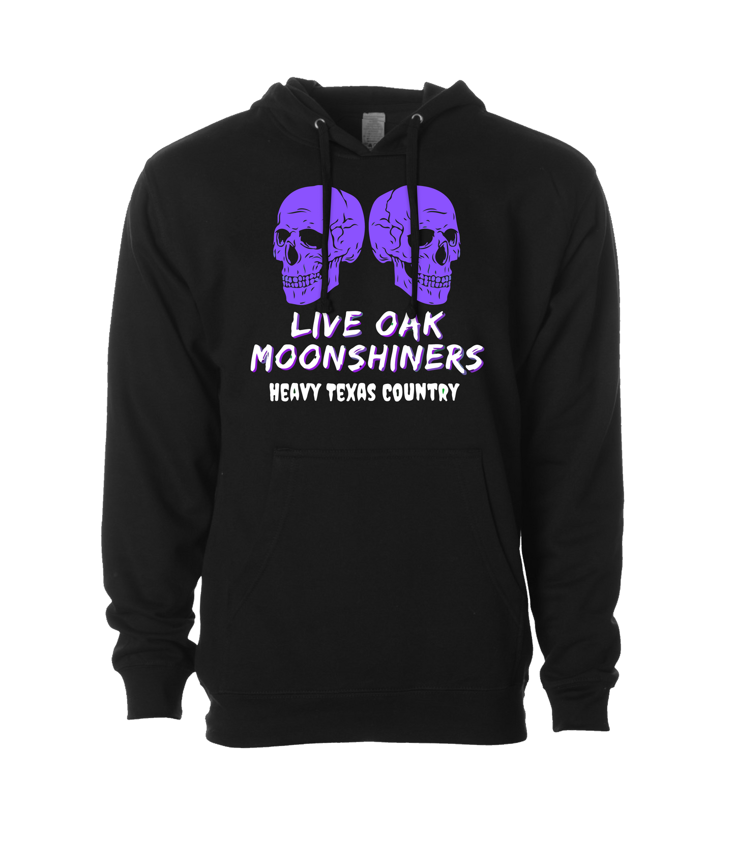 Live Oak Moonshiners - Heavy Texas Country - Black Hoodie