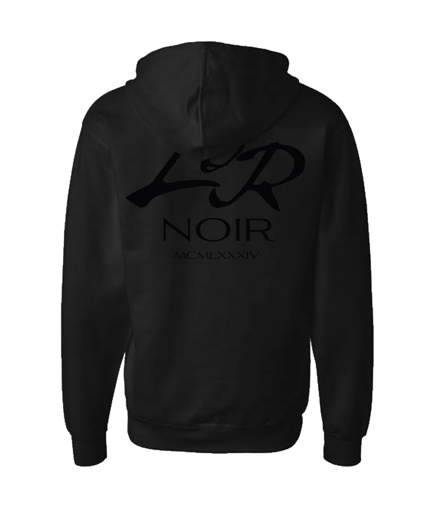 L’OR NOIR - Logo 2 - Black Zip Up Hoodie