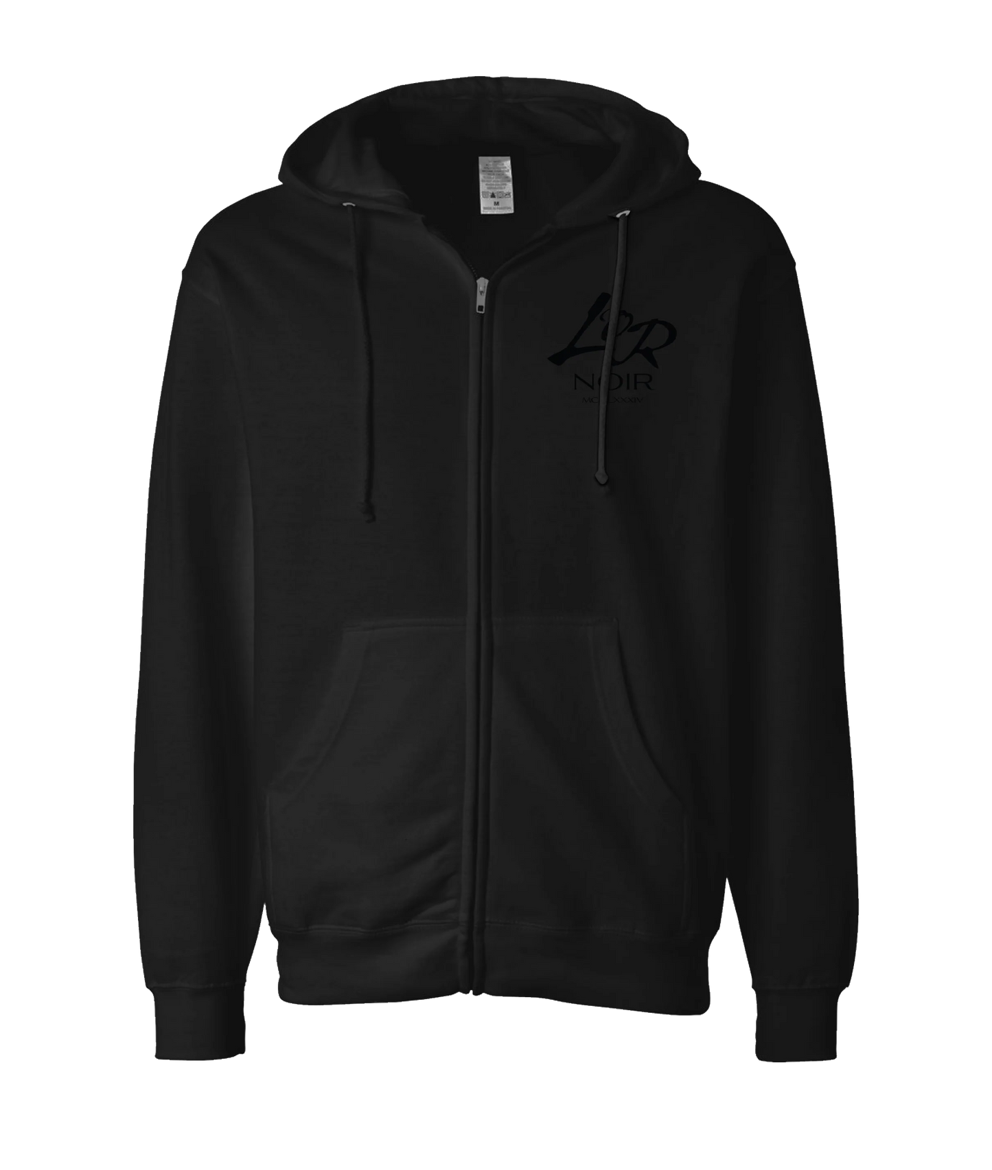 L’OR NOIR - Logo 2 - Black Zip Up Hoodie