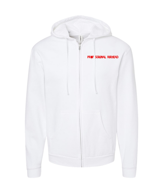 V-LOYTTOP - Professional Airhead Collection - White Zip Up Hoodie