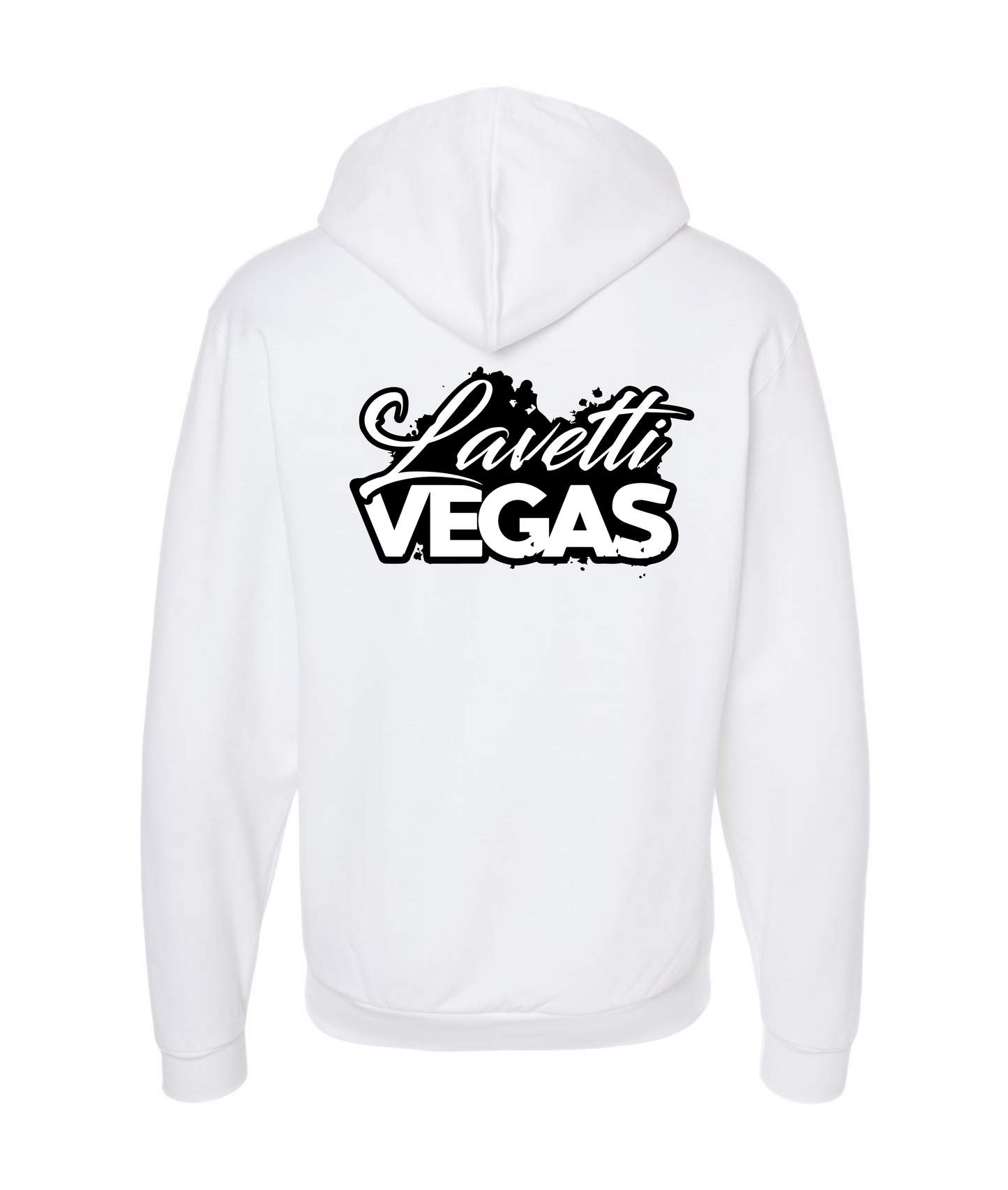 Lavetti Vegas - Logo - White Zip Hoodie