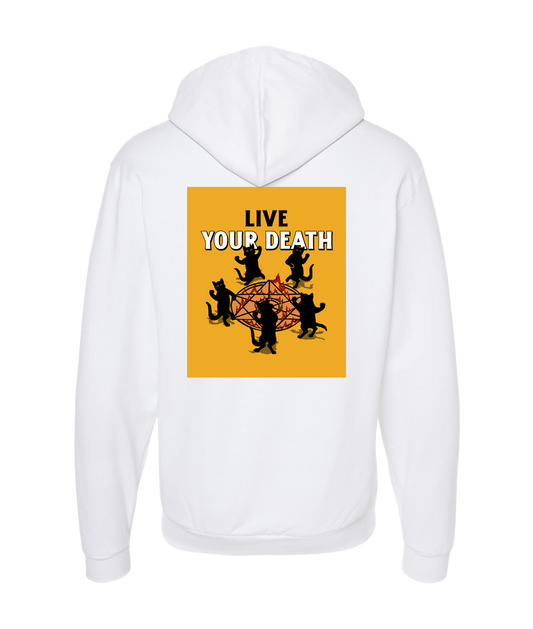 V-LYDTOP - DESIGN 1 - White Zip Up Hoodie