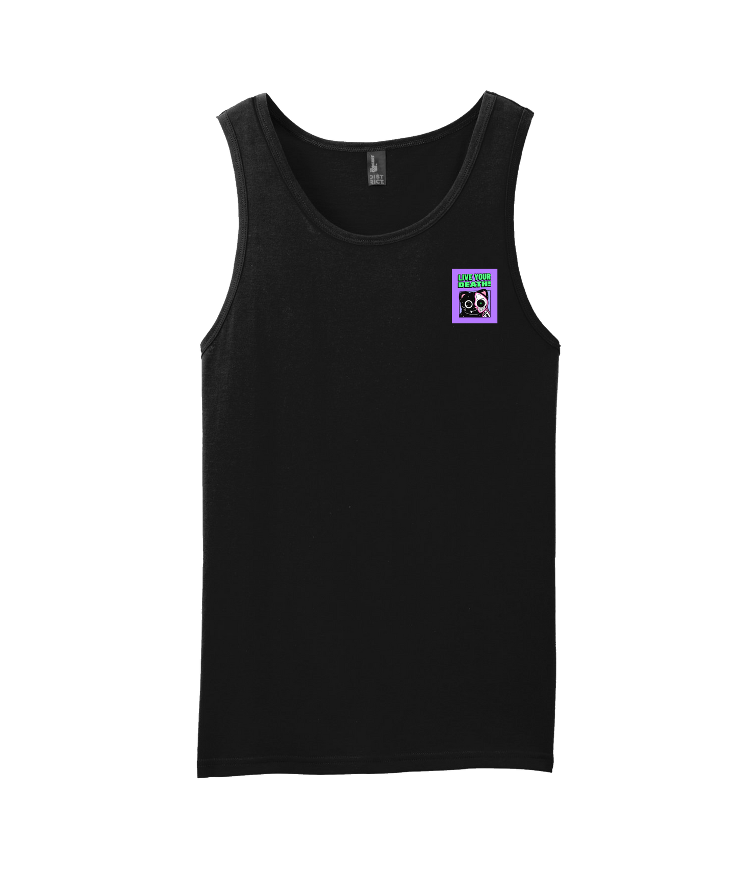 V-LYDTOP - DESIGN 2 - Black Tank Top