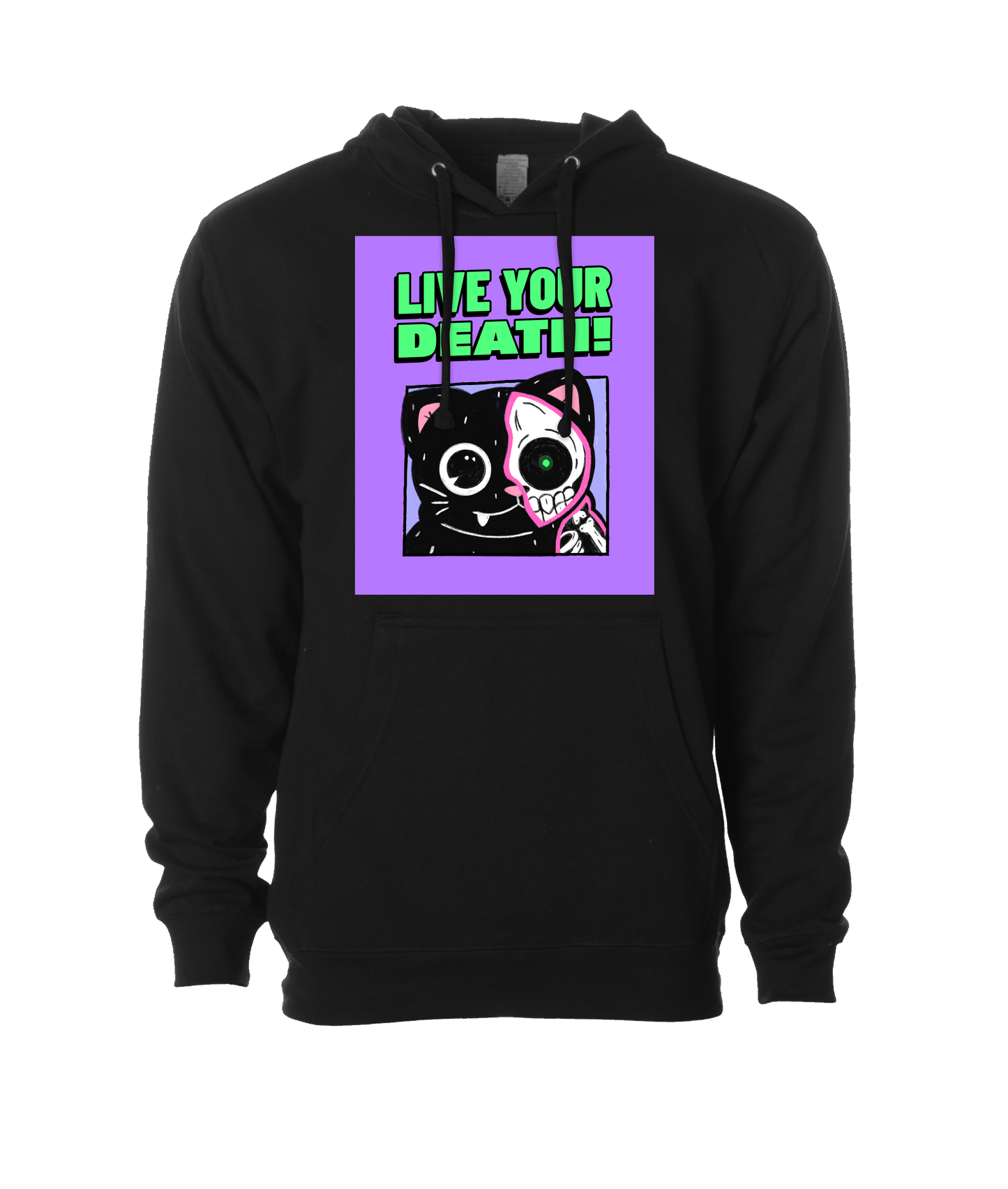 Live Your Death - DESIGN 2 - Black Hoodie