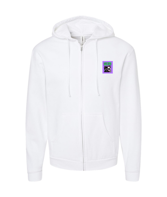 Live Your Death - DESIGN 2 - White Zip Up Hoodie