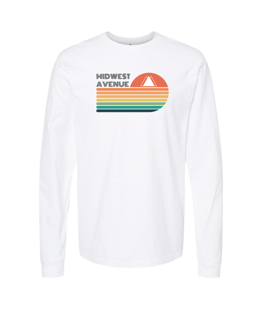 Midwest Avenue - Logo - White Long Sleeve T