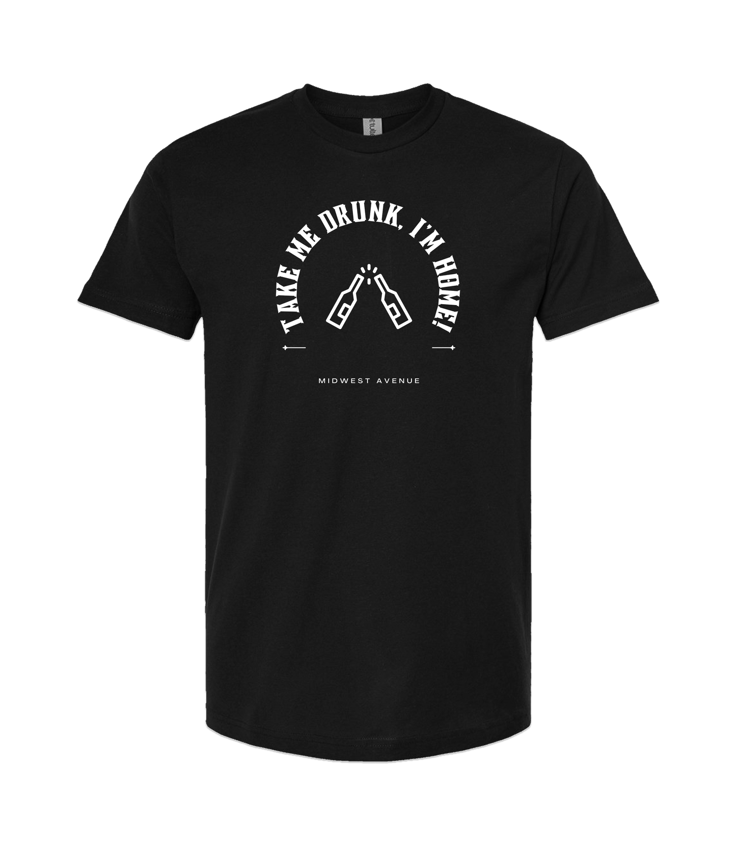 Midwest Avenue - Drunk - Black T Shirt