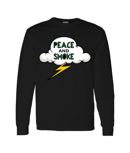 MoneyBoy 2K - PEACE AND SMOKE - Black Long Sleeve T