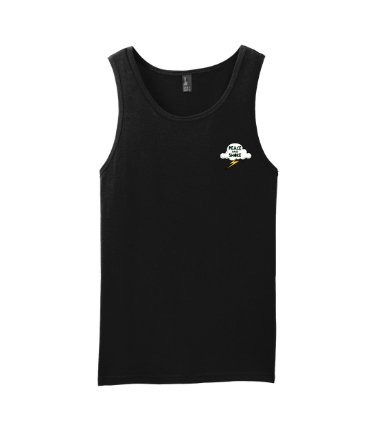 V-MBKTOP - PEACE AND SMOKE - Black Tank Top