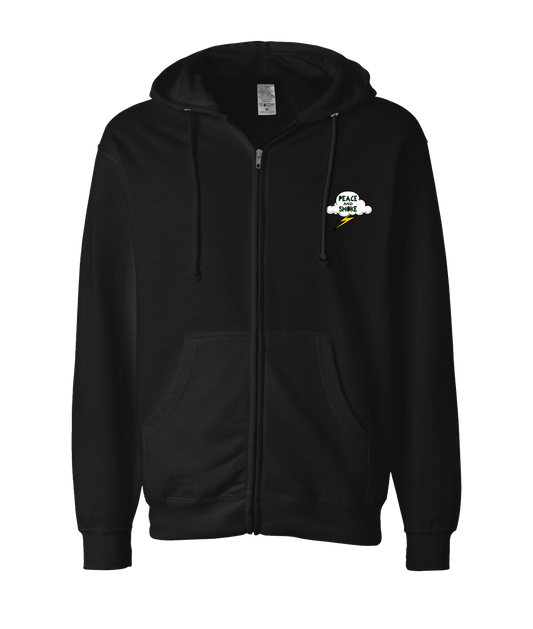 V-MBKTOP - PEACE AND SMOKE - Black Zip Up Hoodie