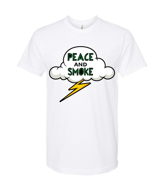 V-MBKTOP - PEACE AND SMOKE - White T Shirt