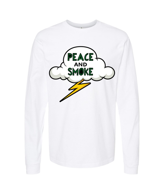 V-MBKTOP - PEACE AND SMOKE - White Long Sleeve T