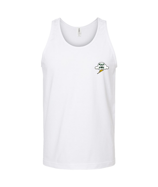 V-MBKTOP - PEACE AND SMOKE - White Tank Top