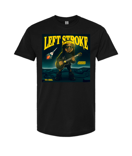 V-MBKTOP - LEFT STROKE - Black T Shirt