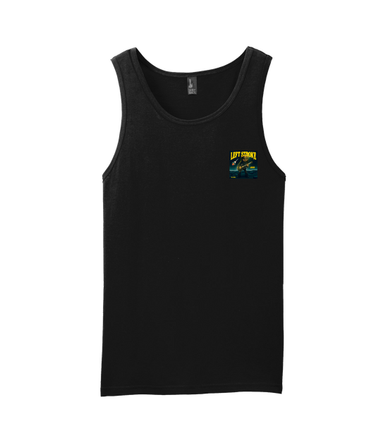 V-MBKTOP - LEFT STROKE - Black Tank Top