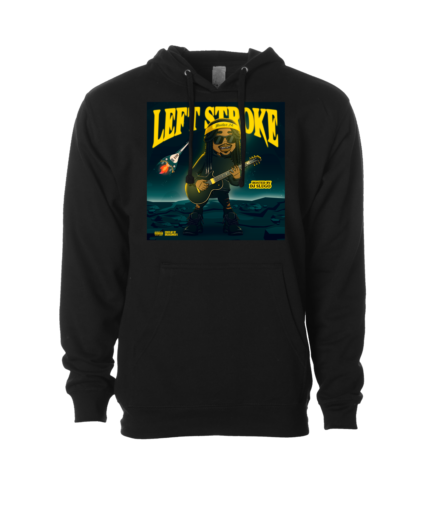 V-MBKTOP - LEFT STROKE - Black Hoodie
